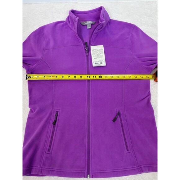 Gander Mountain Guide Series Fleece Purple Full Zip Ladies Jacket Medium Womens - Picture 2 of 5